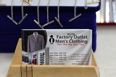 Factory Outlet Men's Clothing - Pennsauken Township | Clothing & Apparel | Logo