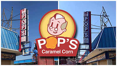 Pop's Caramel Corn and Creamery - Wildwood | Restaurants Near Me | Logo