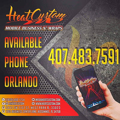 Heat Custom | Food Truck Trailers & Wraps - Kissimmee | Contractors & Supplies | Logo