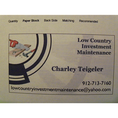 Low Country Investment Maintenance - Savannah | Professional Services | Logo
