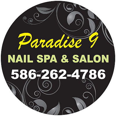 PARADISE 9 NAIL SPA & SALON - SHELBY TWP | Salons & Nails | Logo