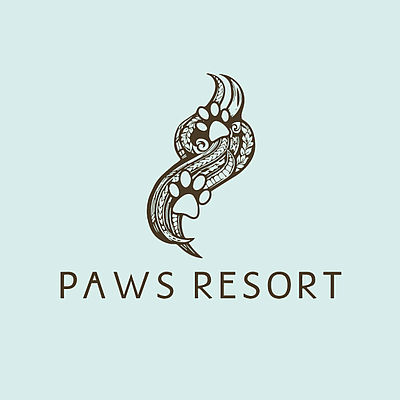 Paws Resort - San jose | Pets | Logo