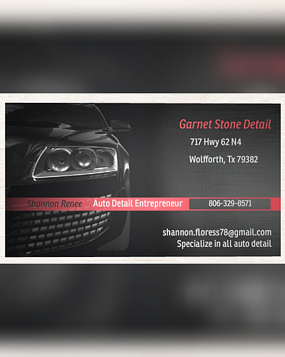 Garnet Stone Detail - Wolffarth | Automotive Services | Logo