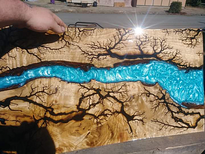 Jandersons custom epoxy jewelry tables and floors - lakeside | Art & Museums | Logo